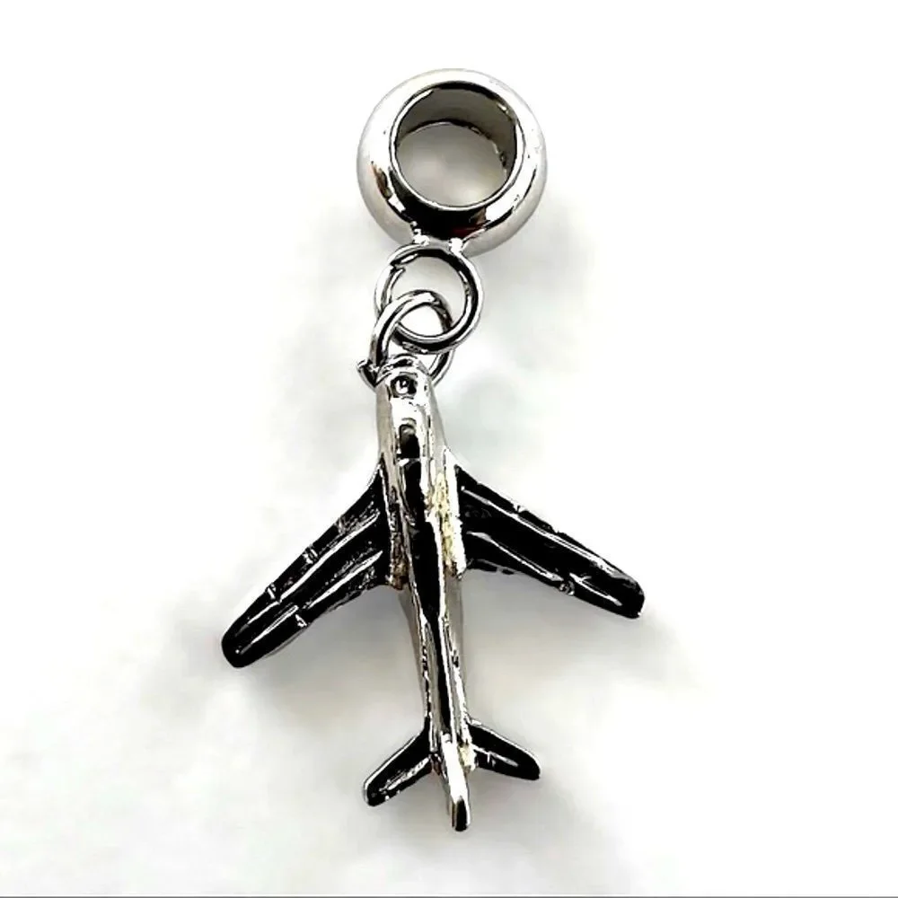 Airplane Silver Charm  - Picture 3 of 4